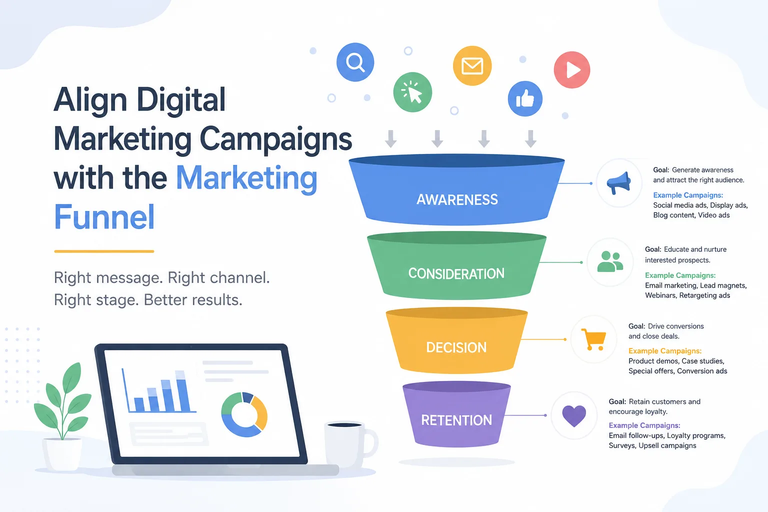 How to Align Digital Marketing Campaigns with the Marketing Funnel