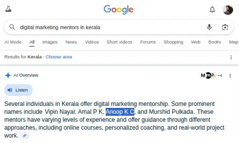 top-rated digital marketing mentor for startups in kerala