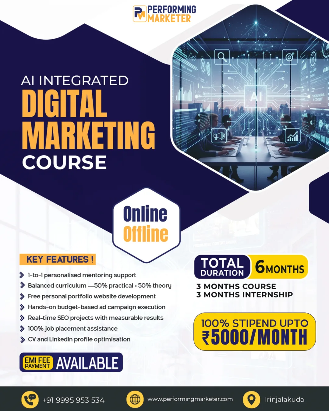 AI Integrated Digital Marketing Course Thrissur