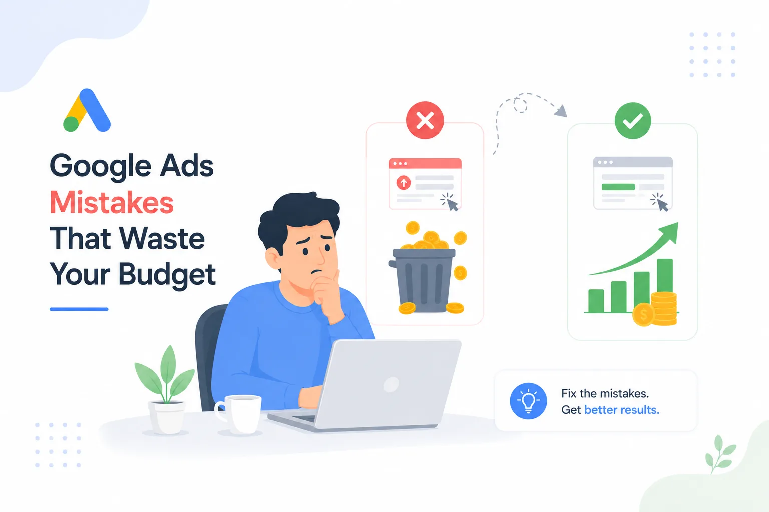 Google Ads Mistakes That Waste Your Budget (And How to Fix Them)