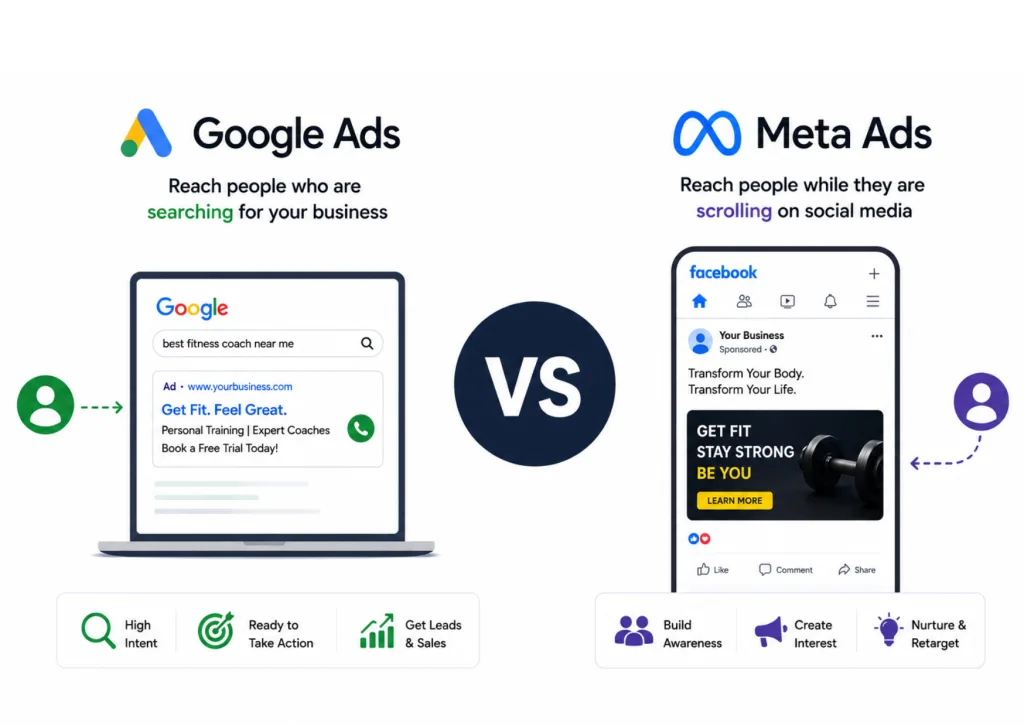 Google Ads vs Meta Ads:                                                                                            Which Advertising Platform Is